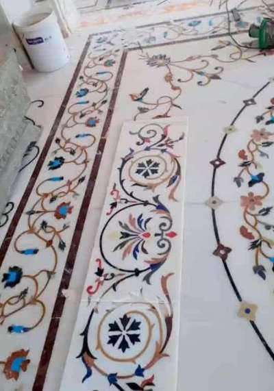 D.N Marble Inlay flooring work #InteriorDesigner  #KitchenInterior  #WallDesigns  #Architectural&Interior