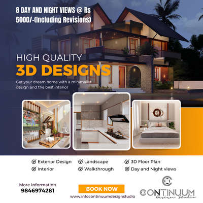 For high quality 3d designs please contact  #3d #elevation #design #homeinterior #HouseDesigns
