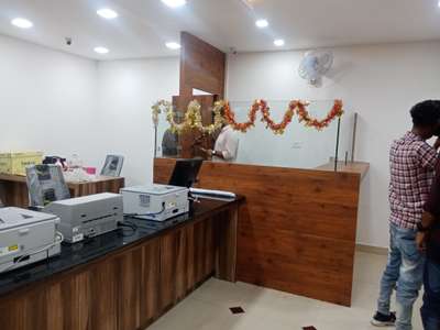 Interior decoration work for Bank at Chamravattam Tirur