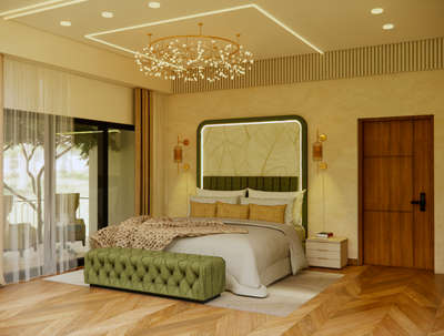 A simple elegant Master bedroom design 
please contact me for  designs and execution.. #desigm #inyerior #HouseRenovation #KitchenRenovation #ClosedKitchen #MasterBedroom