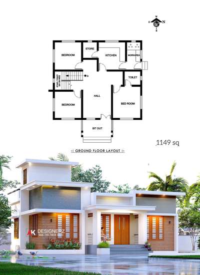 🏠 ✨ Exterior view....
Area __ 1149sq
3bhk


Contact: 7561858643

📍Dm Us For Any Design @ak_designz____

Contact me on whatsapp
📞7561858643

#designer_767 #house #housedesign #housedesigns #residentionaldesign #homedesign #residentialdesign #residential #civilengineering #autocad #3ddesign #arcdaily #architecture #architecturedesign #architectural #keralahome
#house3d #keralahomes #keralahomestyle #KeralaStyleHouse #keralastyle #ElevationHome #High_quality_Elevation #budget_home_simple_interi #budjecthomes #budgetplans 
@kolo.kerala @archidesign.kerala @archdaily