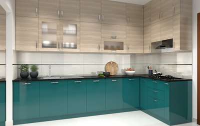 A fresh and peaceful color combination for the kitchen....

#kitchen #kitchencolor #tealandwood #tealcolor #Greenkitchens #greenkichen #kerala #modularkitchen #wood #WoodenKitchen #woodendesign #pinewood #creators #kolocreators  #kolo #koloapp #kolokerala #kolokitchen