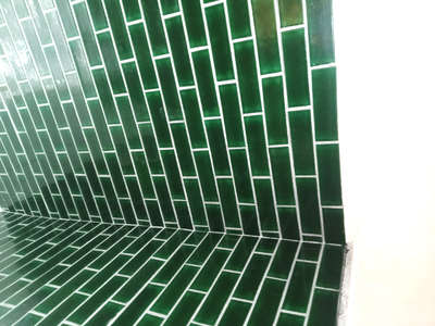 silver sparkle epoxy grout 👌