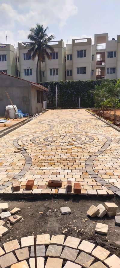 #cubblestone #stonework #StonePathways #Stoneart #stone_cladding