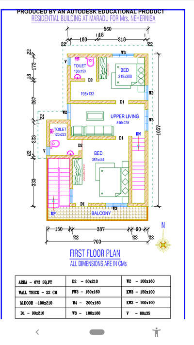 F.floor plan @ maradu