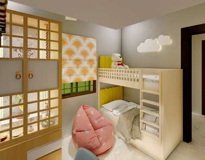 SMALL KIDS ROOM WITH MANDIR 
INTERIOR