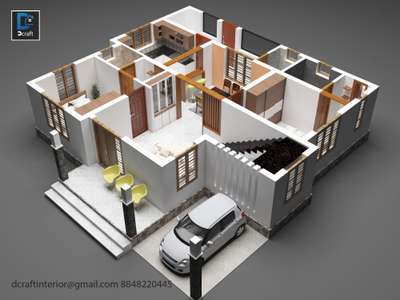 THRISSUR home plan running