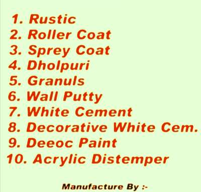 Manufacturer paint... 
all india supply... 
......all products..
call me....8890484823