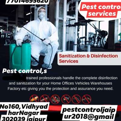 PEST CONTROl  SERVICES🐞
Mail ID pestcontroljaipur2018@gmail.com
Company address H.O:160,Naya Khera,Vidhyadhar Nagar,sector-3,Jaipur Rajasthan
जानकारी करें पेस्ट कंट्रोल क्या आप अपने घर मैं दीमक मच्छरों,कॉकरोच,छिपकली, मक्खी,फॉगिंग फेब्रिकेशन कबूतर नेट सैनिटाइजरऑफिस बैंक घर सैनिटाइजर चूहा,मकडी,खटमल, सभी जयपुर जोधपुर कोटा उदयपुर बीकानेर टोंक पाली नई दिल्ली पुरानी दिल्ली ग्वालियर पूरा मध्य प्रदेश अपने घर मैं की समस्या से पूरी तरह आजादी चाहते है सभी कीटो की रोकथाम के लिए काल करे
Call now
9024612844,91,7014695620
