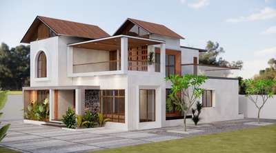 3d exterior  #exterior_Work  #ElevationHome  #3dmodeling  #KeralaStyleHouse  #modernhome  #tropicalhouse