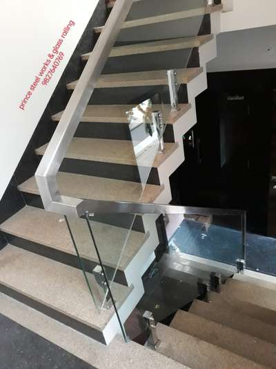 glass ralling  #GlassHandRailStaircase