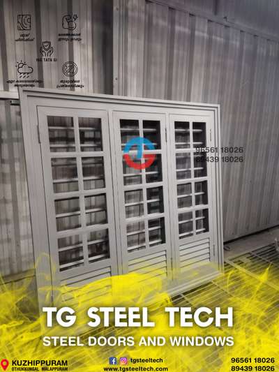 Tata gi steel 3 door checked windows

Tg steel tech steel doors and windows

🥇HIGH QUALITY 16 GUAGE TATA GI 
📋 LIFE TIME WARRANTY 
🌦️ WEATHER PROOF
🔥 FIRE RESISTANT 
🐜 TERMITE RESISTANT 
🛡️ ANTI CORROSIVE TREATED
🛠️ MAINTENANCE FREE
🔧 EASY TO INSTALL 
🚛 ALL KERALA DELIVERY 
✏️ CUSTOM SIZES AVAILABLE



TG STEEL TECH 
STEEL DOORS
 AND WINDOWS 
KOTTAKAL, MALAPPURAM 
9656118026
8943918026
 #TATA_STEEL  #TATA #tatasteel #TATA_16_GAUGE_SHEET #FrenchWindows #WindowsDesigns #windows #windowdesign #tgsteeltechwindows #metal #furniture #SteelWindows #steelwindowsanddoors #steelwindow #Steeldoor #steeldoors #steeldoorsANDwindows #tgsteeltech
#AllKeralaDeliveryAvailible #trusted #architecture #steelventilation #ventilation #home #homedecor #industry #allkeraladelivery #interior #cheap #cement #iron #tatagalvano #16guage #120gsm #doors #woodendoors #wood #india #kerala #kannur #malappuram #kasarkod #wayanad #calicut #kochi #eranankulam #thiruvananthapuram #pathanamthitta #kollam #kottayam