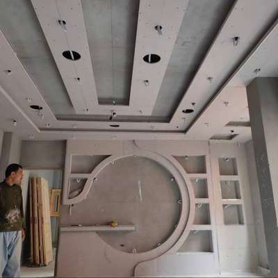 Gypsum Ciling & wall Design -140₹  #koloapp  #kaam  #GypsumCeiling