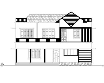 2500 sqft 2 BHK House plan