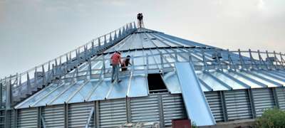 silo roof work