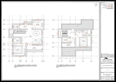 # Two Bed # Ground & First Floor Plan  # 1340 Sqft