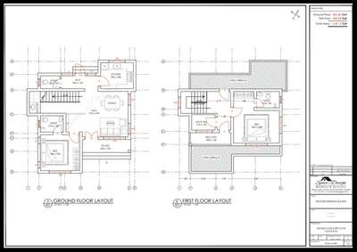 # Two Bed # Ground & First Floor Plan  # 1340 Sqft