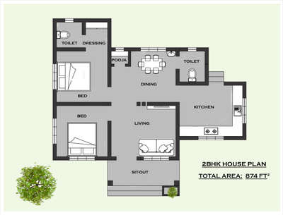 2bhk പ്ലാൻ 874 സ്‌ക്വയർ ഫീറ്റിൽ
ഇത് പോലെയുള്ള പ്ലാൻ ചെയ്യാൻ 
Dm or 👇
📞 8921402392
📧 praviraj4d@gmail.com
2bedroom(1 attached bath)
sitout
living
dining
kitchen
common toilet



 #2BHKPlans  #budgethomeplan  #homeplan  #SmallHouse  #budgethouses  #2DPlans  #small_homeplans  #