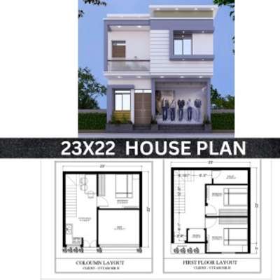 ✨ Modern 23x22 House Plan ✨

Looking for a compact yet stylish house design? Here’s a 23x22 duplex house plan perfect for small plots.
🏡 Ground Floor: Spacious hall, kitchen & shop space/room
🏡 First Floor: 2 Bedrooms with attached balcony and proper ventilation

✅ Modern elevation design
✅ Smart space utilization
✅ Ideal for small families & rental purpose

📐 Plot Size: 23x22 Sqft
📞 Contact us for customized designs & construction support!

#HousePlan #HomeDesign #SmallHouseDesign #DuplexHouse #HouseElevation