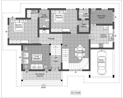 2D Plan# 2525 sq.ft# Kalpetta#wayanad  # client : sijo