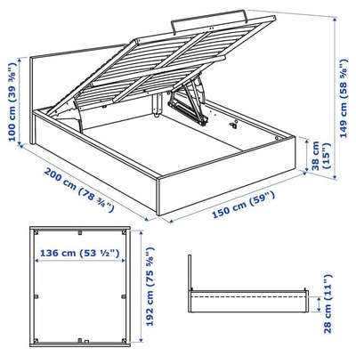 hydraulic bed master badroom