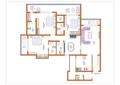 #Architectural&Interior  #Architect  #3bhkapartment  #Designs