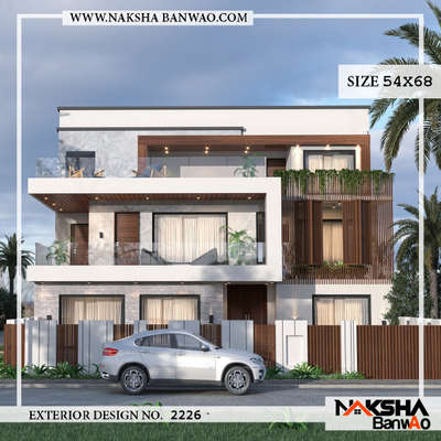 Complete project #kota
3D ELEVATION of 54x68
#naksha #nakshabanwao #houseplanning #homeexterior #exteriordesign #architecture #indianarchitecture
#architects #bestarchitecture #homedesign #houseplan #homedecoration #homeremodling  #decorationidea #kotaarchitect

For more info: 9549494050
Www.nakshabanwao.com