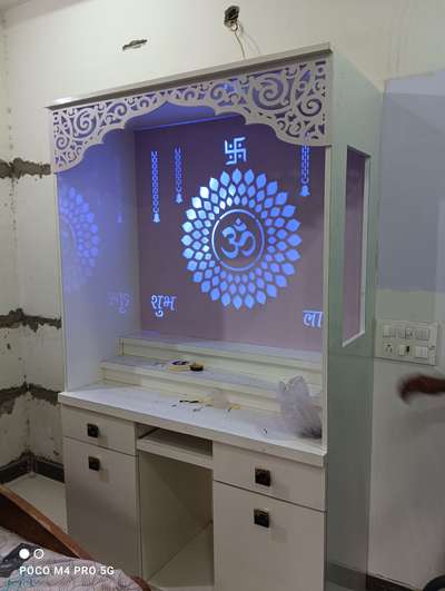 mandir with cnc design