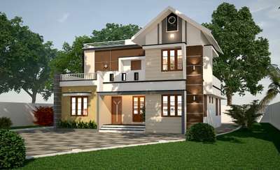 #new_project #site@alappuzha #semicontemporary
#1500sqft 
#4BHKHouse