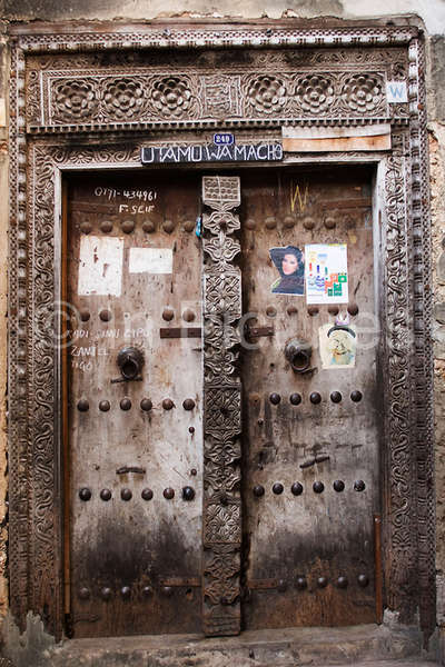 Antique wooden doors