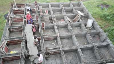 box layout beams of balcony
