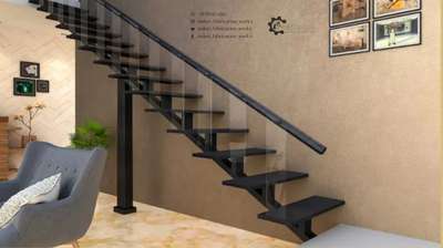 Indori fabrication work's  #hanging #landing #stair