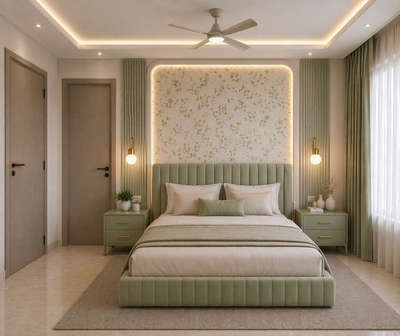 Great view green ton kids bedroom design💚💚 #suratarchitect  #suratarchitects  #suratinteriordesigner