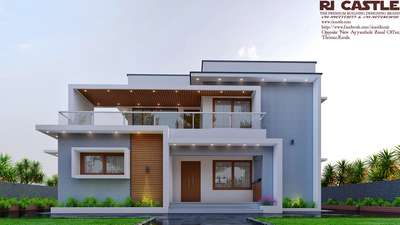 Our new design to Kulappuly, Palakkad #ricastle  #cutehomedesigns  #ContemporaryHouse