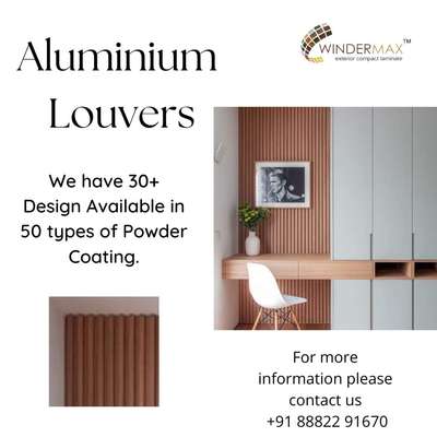 We will Presenting you exterior Louvers 
.
.
Aluminum louvers
at just 270 per sqft
. 
. 
#aluminium #aluminium louvers #exterior #exteriorelevation #elevation #modernexterior #exteriordesigner #louvers #modernelevation 
. 
. 
Stay connected for more information
. 
. 
www.windermaxindia.com
info@windermaxindia.com
Or call us on 9810980278, 9810980636