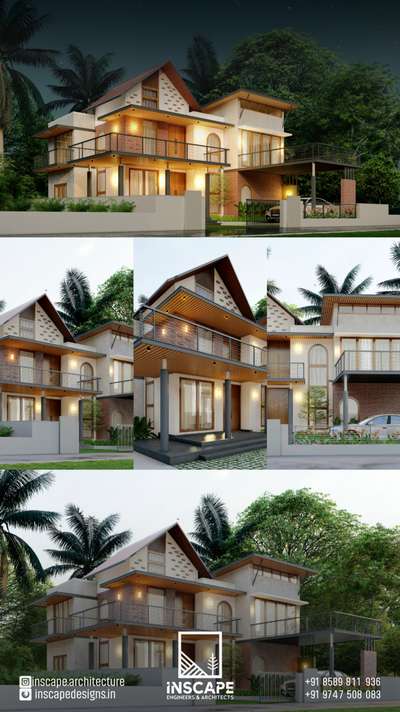 Proposed residential project at Vadakara #Vadakara #slopedroof #Residentialprojects