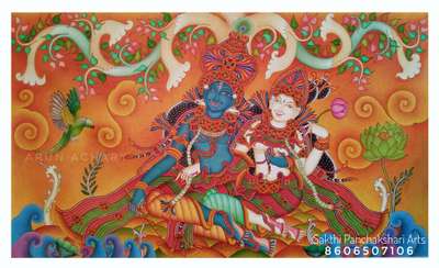 RADHA KRISHNA Canvas mural painting 6 x 4Feet
contact - SPA Arun Achary
:
 #KRISHNA #krishnatemple #krishna  #krishnamural #Palakkad #Elevation Design #CivilEngineer

#Enginers #engineeringstudent #StructureEngineer

#HouseDesigns #hotelwallart #resort

#restaurantdesigner #restaurant_bar_cafe_designer

#Architect #architecturedesigns

#Architectural&Interior #TexturePainting

#3DWallPaper #Living Room Painting #Acrylic Painting

#muralpainting

#keralatourism #keralagram #keralaattraction

#keralaartist #keralagallery #keralagodsowncountry

#thrissur #irinjalakuda #irinjalakudakkaran_insta

#mural #muralpainting #keralamuralpainting

#nature #naturepainting #pooram #kalaripayattu

#theyyam #thira #kerala360

@sakthi.panchakshari_arts