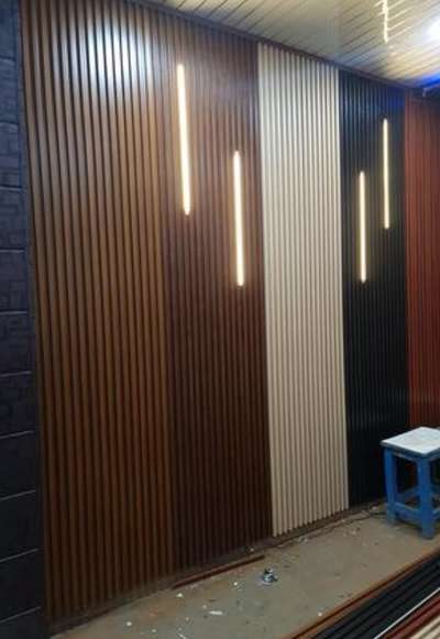 WPC louvers #pvc #wpc #wpclouvers #InteriorDesigner #LUXURY_INTERIOR