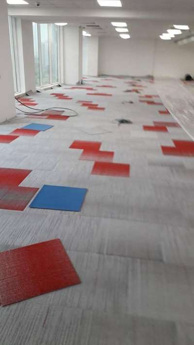 Carpet Tile installation in Gurugram  #Carpet  #carpets