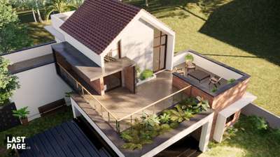 Aerial View - Modern Villa Design, Kannur.  www.lastpage.co