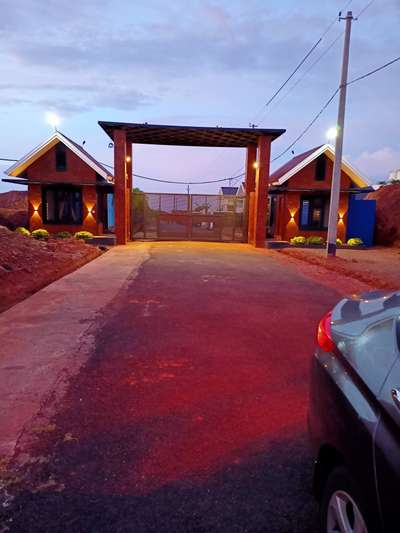 entrance gate , security room and guest room