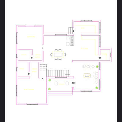 #1196.18sqft #southfaced #vasthuplan #trivandrumhome #openkitchentype