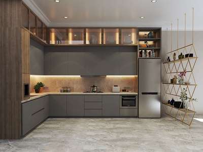 Kitchen made with waterproof materials