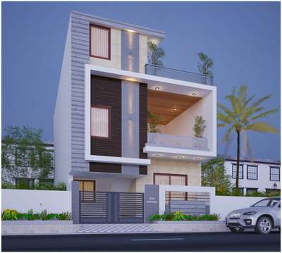 Modern Elevation #ProposedResidentialProject  #extrior_design  #ElevationDesign   #HouseDesigns  #modernelevation