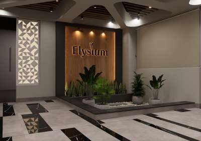 Elysium Lobby ✨ A grand welcome designed with elegance, lighting harmony, and modern sophistication. #lobbydesign  #architecturedesigns  #Architectural&Interior  #InteriorDesigner  #Interior_Designing  #HouseDesigns  #apartmentdesign  #trivandrumarchitects