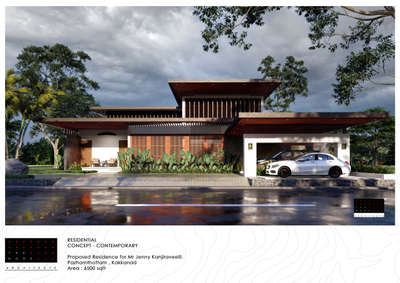 #tropicaldesign #tropicalmodernism #kerala_architecture #ProposedResidentialProject #Residentialprojects