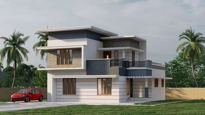 simple contemporary design 3bhk home
