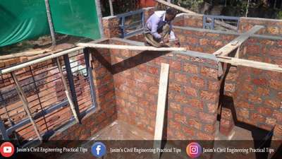 Lintel Formwork of 
" The Wall House" 
@ Edappal