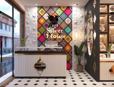 3D interior of silver shop on Rajasthani+modern theam mix 

contact us for 3D interior

we are from INTERIOR BABAA
   
 #interiorbabaa  #InteriorDesigner  #KitchenInterior  #Architectural&Interior  #LUXURY_INTERIOR  #interiorstylist
  #showroomdesign  #shopintererior  #officeinterior