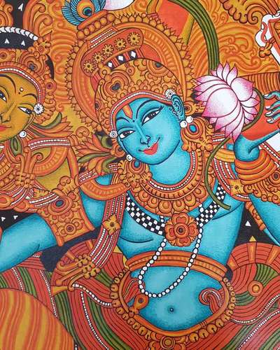 Kerala mural വർക്കുകൾ ചെയ്തുകൊടുക്കുന്നു, ഭിത്തിയിൽ ആയാലും ക്യാൻവാസിൽ ആയാലും ചയ്തു കൊടുക്കുന്നു. #HouseDesigns #WallDesigns #WallDecors #keralaart #keralastyle #HomeDecor